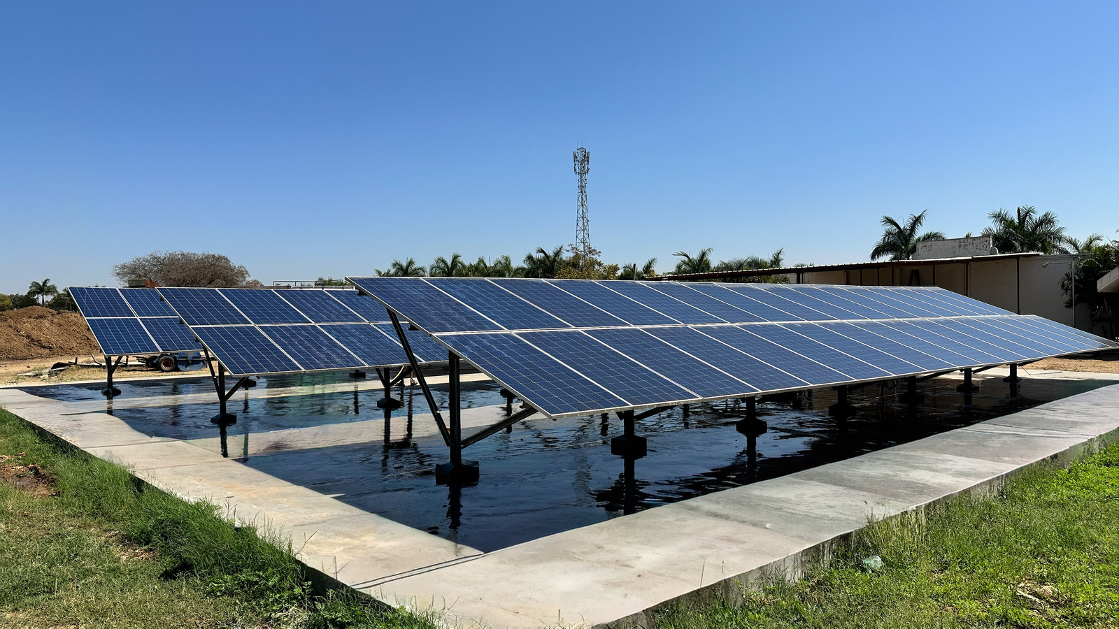 Solar panels at the sanctuary